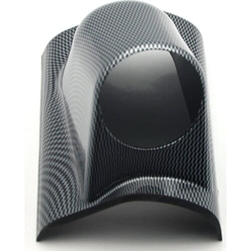 DRAGON GAUGE CARBON 2" 52mm UNIVERSAL A-PILLAR SINGLE HOLE DASH GAUGE METER POD MOUNT HOLDER LEFT HAND DRIVE