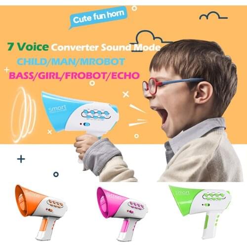 Childrens voice changer new upgraded multi-channel voice changer speaker handheld amplifier Speaker Toy L0224