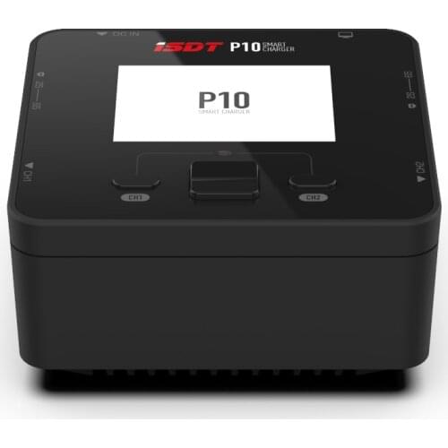 ISDT P10 Dual Channel Balance Charger with Maximum charging power up to 250W*2 10A for LiIon Lipo LiHV 1-6S Pb 1-10S NiMH Cd