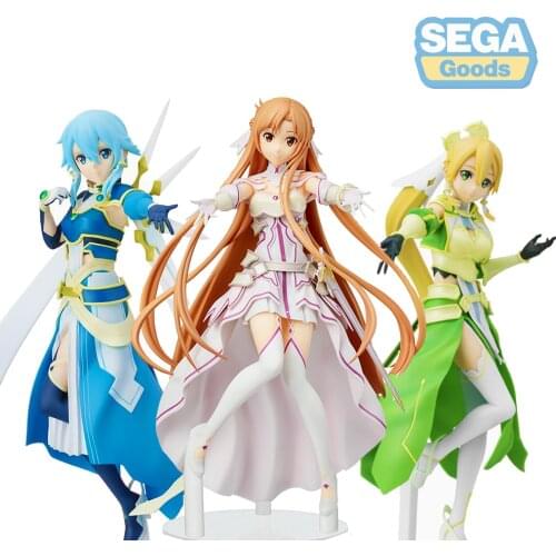 Judai Original Sega Sword Art Online Alicization Goddess Yuuki Asuna Stacia Leafa Terraria Sinon Solus PVC Action Figure Toys
