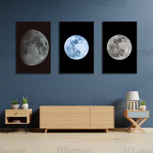 Canvas Painting Wandering Moon HD Posters And Printing Modern Mural Pictures Wall Art Living Room Studio Aisle Decor Painting