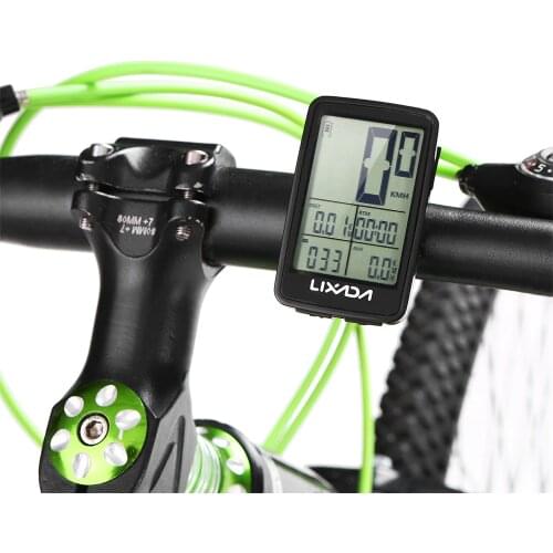 Lixada USB Rechargeable Wireless Bike Cycling Computer Bicycle Speedometer Odometer Bicycle Computer