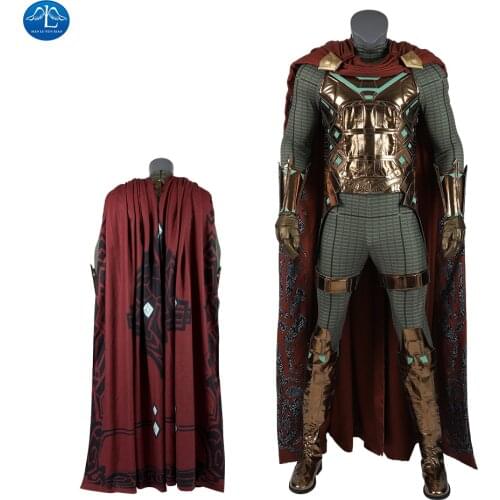 ManLuYunXiao Spider Cosplay Far From Home Mysterio Costume Quentin Beck Jumpsuit Halloween Costumes Men Adult Cloak