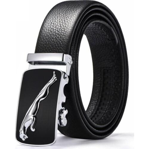 Soft Belt Men Leather Automatic Buckle Belt Thick Texture Korean Youth Business All-Match Pure Cowhide Trend Black Belt Genuine