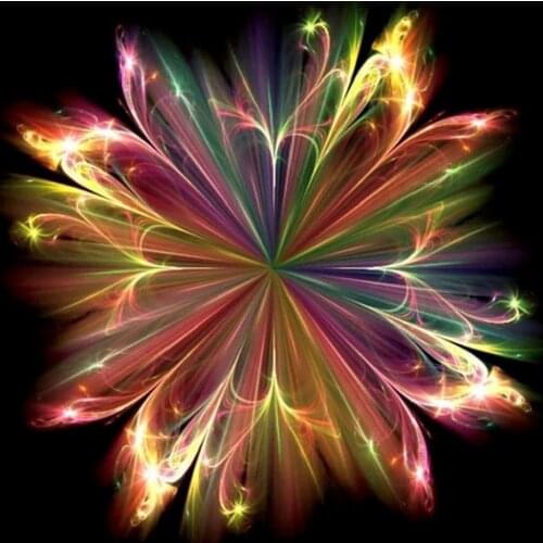 New Fantasy Flower Abstract Art DIY Crystal Full Drill Square 5D diamond Painting 3D Cross Stitch Kit mosaic Round Rhinestone