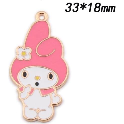 SET of 20 Cartoon Animals Charm Enamel Metal Charm Pendant DIY Necklace Jewelry Making Gold Plated Cute Charm BULK 30*16CM J2K8