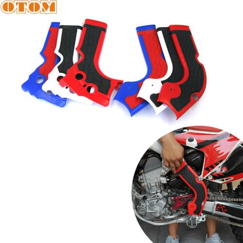 OTOM Motocross Guard Frame Frame For HONDA CRF250R CRF450R Dirt Street Bike Frame protection Shell Enduro Frame Guard