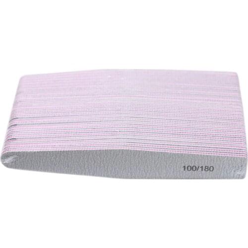 50Pcs Professional Nail Files Double Side of the Nail File Buffer 100/180 Nail Art Sanding Files Nail Art Tool