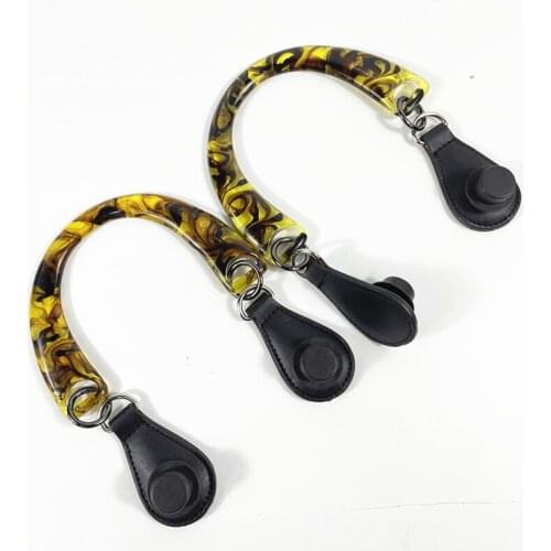 2021 Green Acrylic Short Bag Handles With Drops Tears End For Obag Twist Bags And Mini Handbags DIY CHOICES