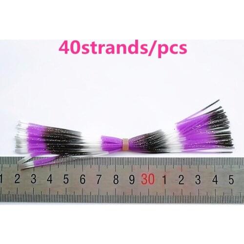 5 Bundles 40 Strands Silicone Skirts Fishing Tackle Accessories DIY Spinnerbatis Buzzbaits Rubber Jig Lures Squid Rubber Skirt