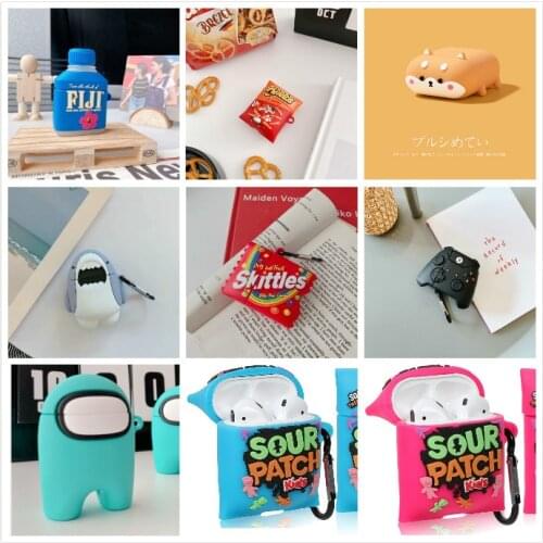 3D Cartoon Rainbow Candy Cat Dragon silicone Case For Apple Airpods pro cover For Air pods 1 2 Case Wireless charging soft Cover