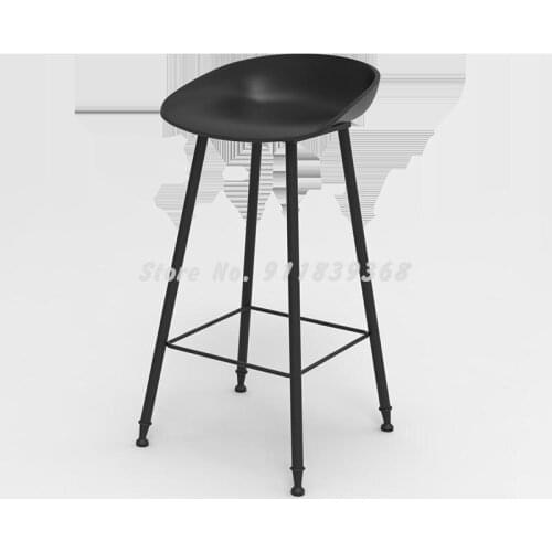 Nordic Iron Bar Chair Bar Chair High Stool Simple Creative Coffee Chair Front Desk Chair Family Bar Stool Dining Chair