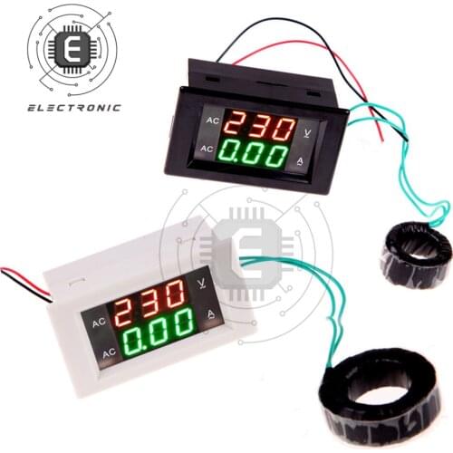 Digital Display Current and Voltage Tester Meter LCD Panel Ampere Voltmeter Ammeter Multimeter AC 100A 80-300V