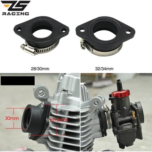 ZS Racing Motorcycle Carburetor Rubber Adapter Inlet Intake Pipe For MIKUNI VM24 OKO KOSO KEIHIN PE28 21/24/26/28/30/32/34mm