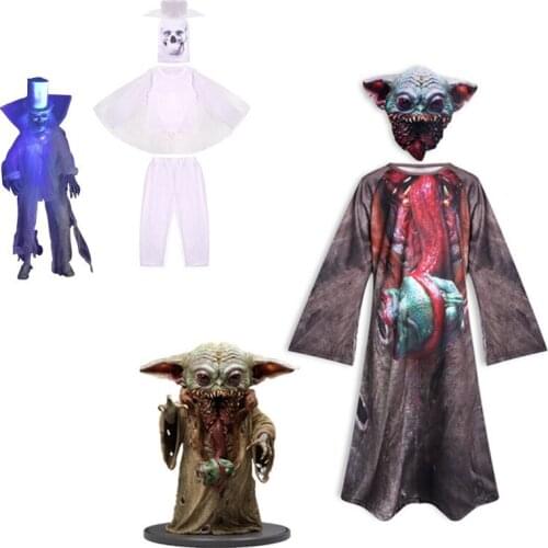 Funny Canival Ghost Party Clothing Halloween Costume Children Yodaa Anime Cosplay Jumpsuit Boys Girls Performance Kids Clothing