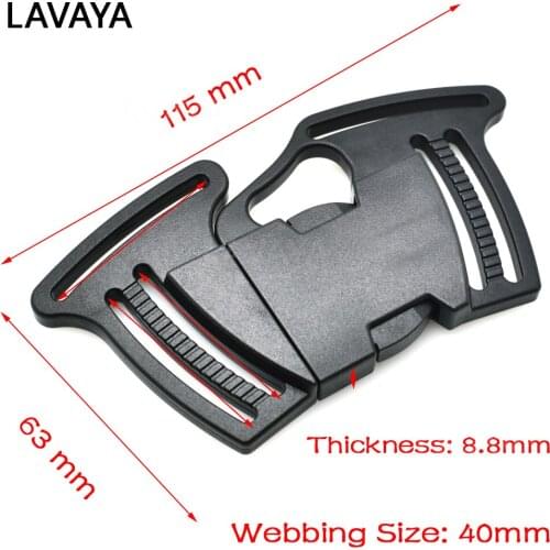 1pcs Woven Tape Sewing Side Release Buckle Plastic Webbing size 40mm