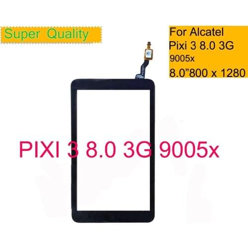 10Pcs/lot For Alcatel OneTouch Pixi 3 (8) 9005X Tablet Touch Screen Touch Panel Digitizer Glass Sensor Lens Replacement