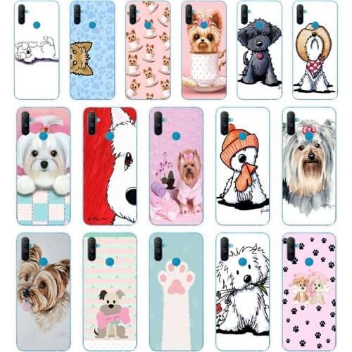 80 yorkshire terrier dog puppy gift Soft Silicone Tpu Cover phone Case for OPPO A1K A5S A7 AX7 A5 A9 2020 Realme C3 Case