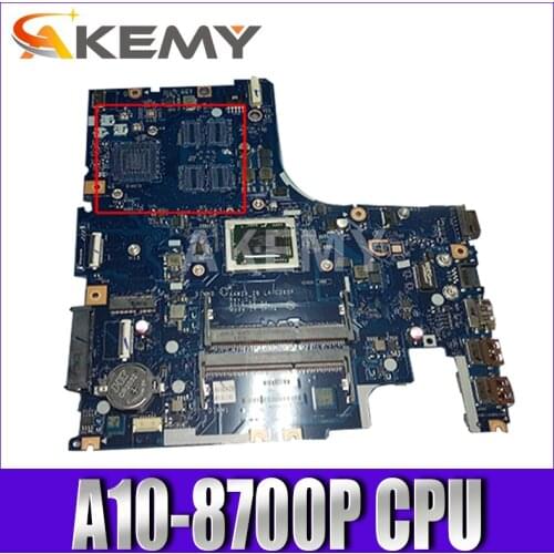 Free shipping Brand New !!! AAWZA ZB LA-C285P Motherboard for Lenovo 500-15ACZ laptop ( for AMD A10-8700P CPU tested 100% work )