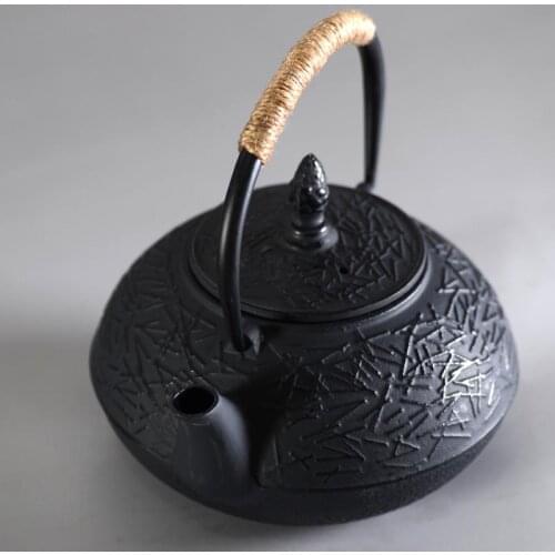 Cast Iron Tea Pot Set Japanese Teapot Tetsubin Kettle Drinkware 900ml Kung Fu Tools Stainless Steel Strainer Teakettle Genuine
