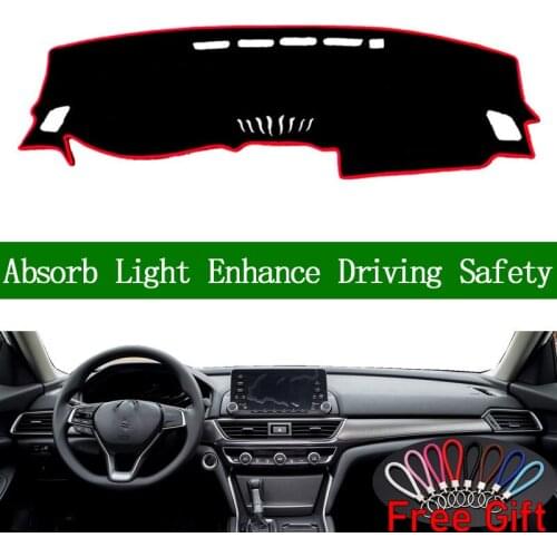 For Honda inspire 2019 Dashboard Cover Sun Shade Non-slip Dash Mat Pad Carpet Car Stickers Interior Accessories