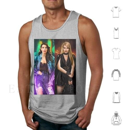 Twins Tank Tops Vest Cotton Fashion Neon Fire 80S Party Glow In The Dark Winter