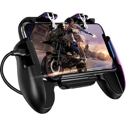 PUBG Game Controller Cooler Fan Fire Pubg Mobile Game Pad Controller for iPhone Android Joystick Metal L1 R1 Triggers Gamepad#20