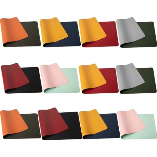 Gaming Mice Mat Comfortable Mouse Pad Gamer Portable Home Office Mouse Pad Desk Writing Mat PU Leather Laptop PC Mats