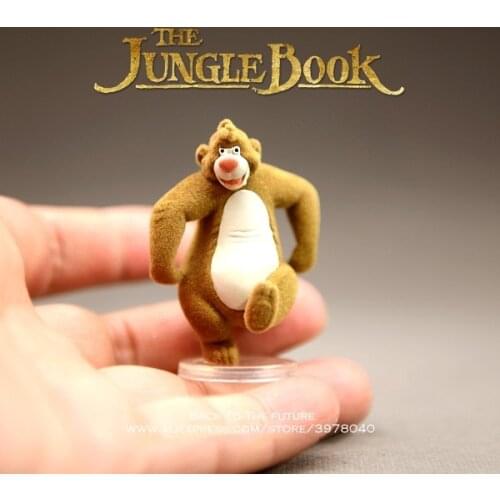 Disney The Jungle Book Baloo bear 6cm doll Action Figure Anime Decoration Collection Figurine Toy model for children gift