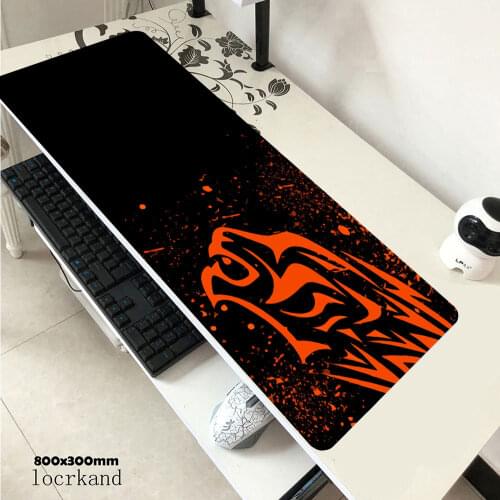 Red Leopard-Excovip Extra Long Large XL Gaming Desk Mat Smooth Surface Non-Slip Rubber Mouse Pad Mat with Designs Gamer mousepad