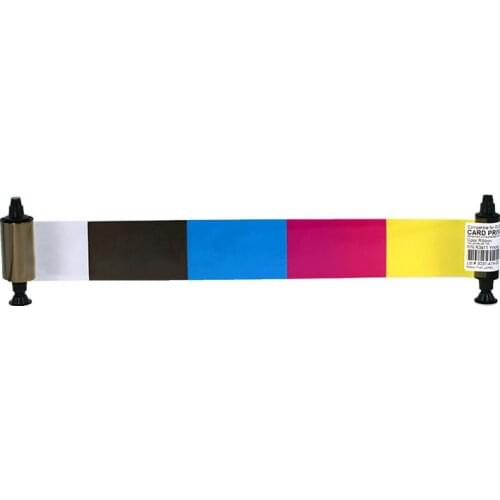 Card Printer Ribbon 100prints Printing YMCKO Ribbon For Evolis R3411 YMCKO Ribbon use in Tattoo Card Printer