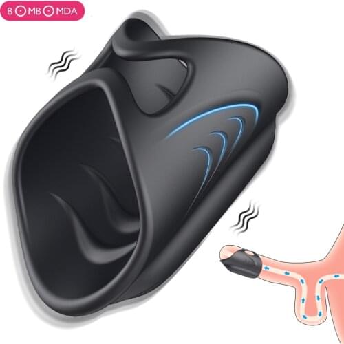 Male Masturbator Vibrator Penis Trainer Massage Glans Stimulation Sex Toys For Men Pussy Vibration Beginer Delay Erotic Sex Toys