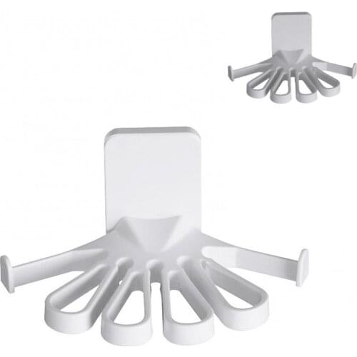 Wall Mount Towel Holder Rack Kitchen Hanger with Hooks Bathroom Accessories