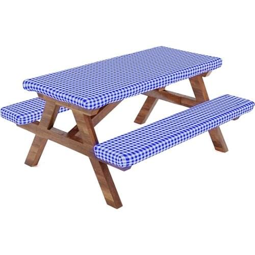 Fitted Picnic Table Tablecloth Cover with Picnic Bench Covers, Fitted Tablecloth and Seat Covers,RV & Camper Accessories