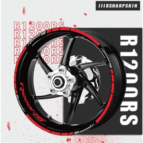 New Wheel Sticker Striped Tire Reflective Applique Motorcycle Sticker for BMW R1200RS R1200 RS