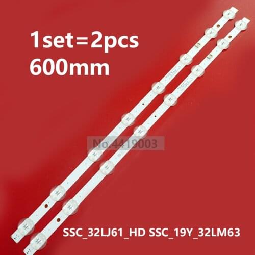 New 600mm LED Backlight Strip 8LEDs For LG 32LJ510U 32LJ510B HC320DXN-ABSL1-A142 SSC_32LJ61_HD SSC_32LJ61_HD_8LED
