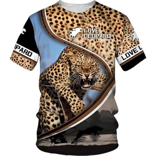 CLOOCL Newest Popular Love Animals Series Men T-shirts Leopard 3D Printed Pullovers Tops Unisex Harajuku Short Sleeve T Shirts