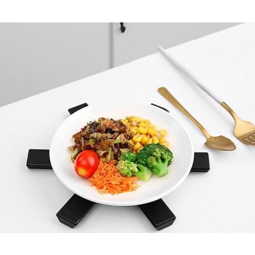 Foldable Pan Mat Heat Resistant ABS Heat-insulated Anti-slip Anti-scald Pot Placemat for Kitchen Insulation pads