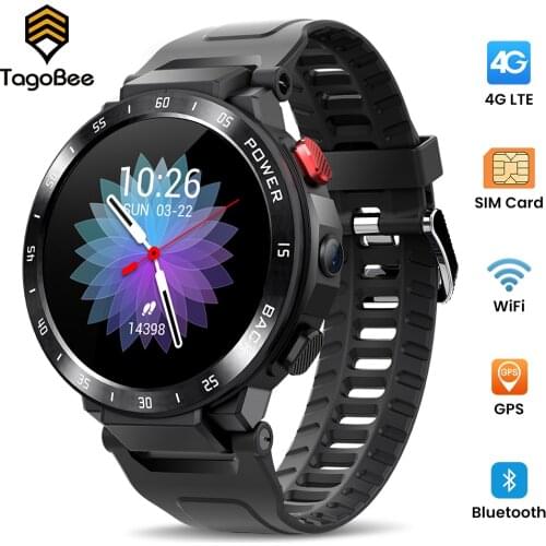 Tagobee Smart Watch phone Fitness Android 7.1 iOS Wifi 4G Smartwatch Men 1.6 Inch Camera Video GPS Call clock Heart Rate Monitor