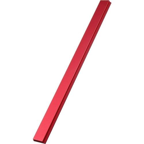 Guitar Replacement Woodwork Tool For Woodworking Chute T Slot Slider Miter Aluminum Alloy 450MM Durable Smooth Red 22 Fret