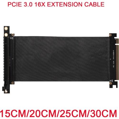 High speed PC graphics card PCIE 3.0 16x extension cable flexible full speed extension cable vertical link for GPU 1U 2U chassis