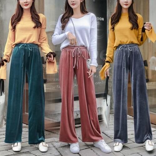 Xftorginal Women's Velvet Trousers