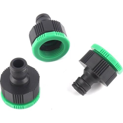 1/2/3/5/10/20/30/50pcs Quick Connector 3/4" to 1" Female Thread Nipple Connector Garden Irrigation Plastic Fittings