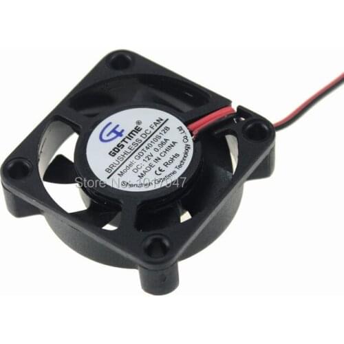 1000 pieces LOT Gdstime DC 12V 2Pin Brushless Cooling Fan 4cm 40mm 40x40x10mm 4010s