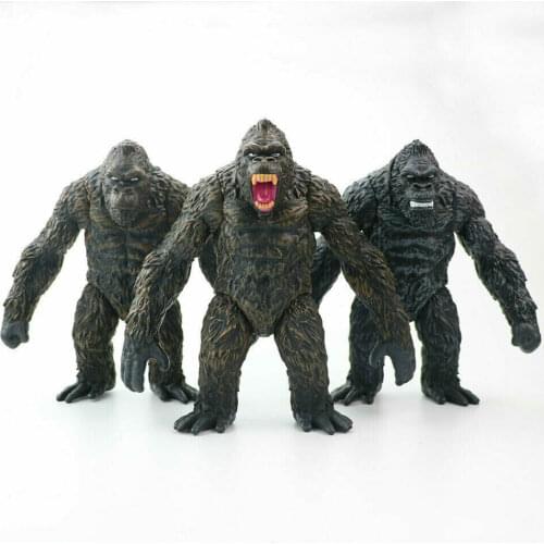 17.5cm Wild Animals Chimpanzee 3Styles Gorilla Movie Version of Monster Action Figure Ornament Doll Model Toy