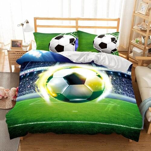 Special 3D Hot Selling Football Amazon Wish AliExpress Bedding Home Textile Three-Piece Four-Piece Set