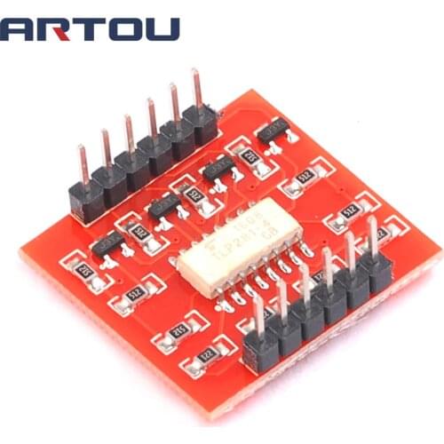 1PCS TLP281 4-Channel Opto-isolator IC Module Expansion Board High And Low Level Optocoupler Isolation 4 Channel