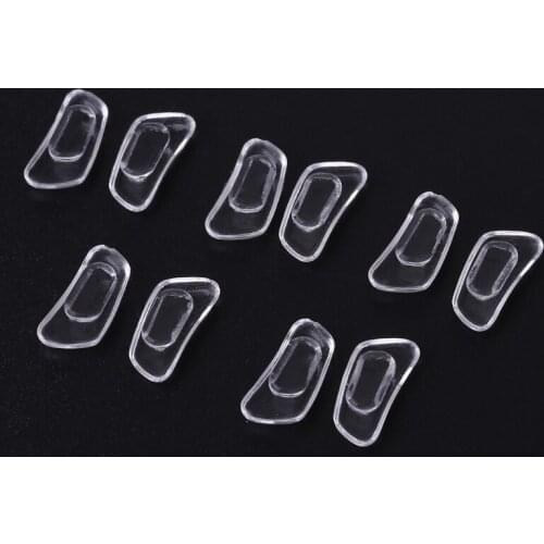 5 Pairs/Lot Inserted Bayonet Silicone Eyeglasses Soft Nose Pads Glasses Massage