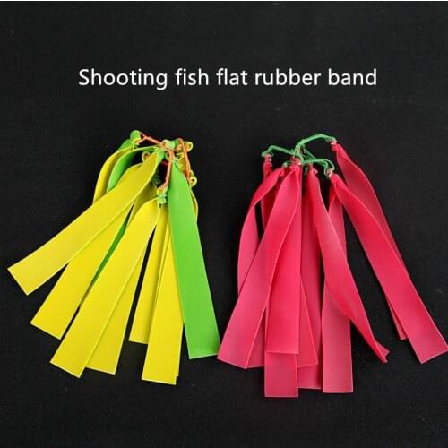 5pcs/lot 0.8mm Durable Flat Fishing Rubber Elastic Latex Tube Band Line Catapult Slingshot Replacement Hunting Fishing Accessory