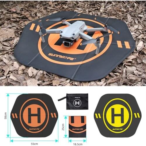 55CM Foldable Landing Pad Universal Leather Waterproof Parking Apron For DJI Mavic Mini 2/Mavic Air 2/2S/FPV Drone Accessories